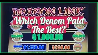 CHASING THE MAXED OUT MAJOR ON DRAGON LINK-I PLAYED EVERY DENOMINATION@AguaCalienteCasinos