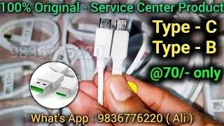 Sasta Original Type C & Type B Data Cable Service Center Product | Cheap Rate100% Original Guarantee