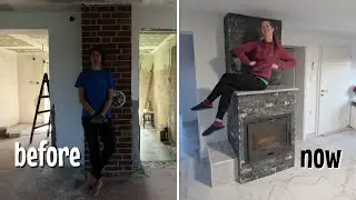 I'm Done Working On Fireplace - female solo renovation