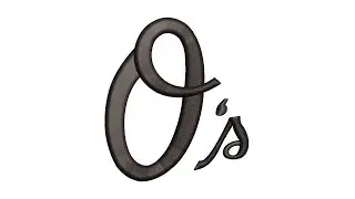 Best letter O 3d Embroidery logo.