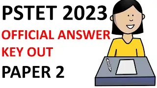 PSTET 2023 PAPER 2 OFFICIAL ANSWER KEY OUT