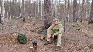 Пвд в весенний лес, чай на турбопечке. 