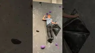 Slab climbing with 8 year old Jace!