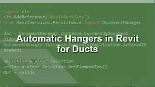 Auto Hangers in Revit for Ducts using Dynamo and Python
