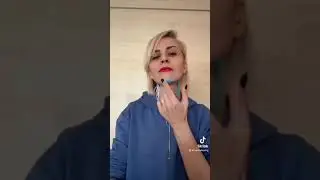 Второй подбородок тейпируем. Лифтинг и дренаж