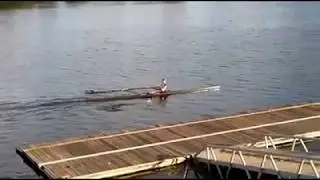 Final de treino em skiff