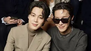 Jimin and Jhope at the DIOR fashion show