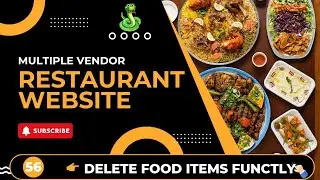 Delete Food Item Functionality | Django Project | Multi Vendor Restaurant Website | video-56