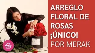 Merak nos muestra cómo crea uno de sus arreglos florales de rosas