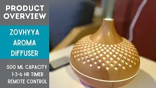 Aromatherapy Oasis! Zovhyya Essential Oil Diffuser with 14 Colors