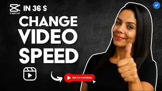 How to CHANGE the SPEED of a VIDEO in CAPCUT in 36 S