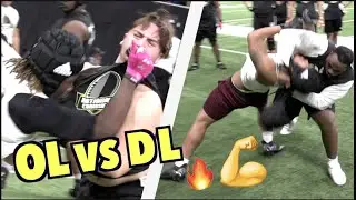 🎥 OL vs DL TOP PLAYS 🔥🔥 All-American National Combine 2023 |nUnder The Radar Highlight Mix
