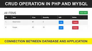 PHP CRUD APP | How to Connect Database in PHP using XAMPP #3
