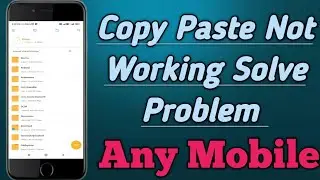 Copy Paste Not Working Problem Solve || Android Copy Paste Not Working Problem Solved ||