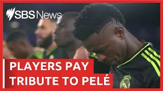 Premier League and La Liga players and fans pay respect to Pelé | SBS News