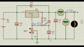 How to use LM317T as adjustable voltage regulator.