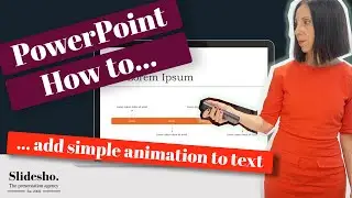How to make text appear on click | how to add simple animation to text | PowerPoint tips