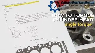 how to torque cylinder head. Angle torque. Toyota 1KZ-te