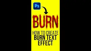 How To Create Burn Text Effect In ADOBE PHOTOSHOP 