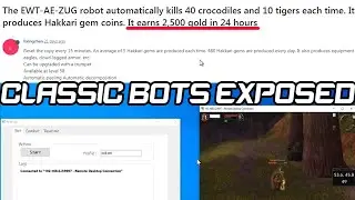 Exposing Classic Wow Botting (links included)
