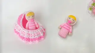 💗How to crochet a small baby doll // Amigurumi doll 💗