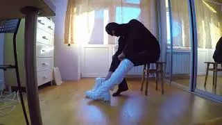 White patent boots review. Purchased for use in the swamp and for swimming in the water. wetlook.