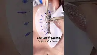 Lashing In layers: Process & Tips → ♡Tips at the end♡ #lashtutorial #shorts