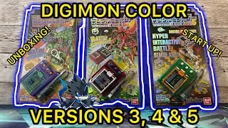Digimon Color Version 3, 4 & 5 - Unboxing & Startup