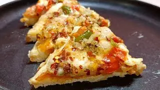 Cheese Pizza Sandwich Recipe | 5 min Pizza Recipe | Chilli Cheese Sandwich Recipe | Bread Pizza