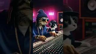 Snoop Cat and Dr Purr having a studio session. #ai #aigenerated #chatgpt