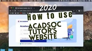 How To |Acadsoc Tutor Website For Newbies