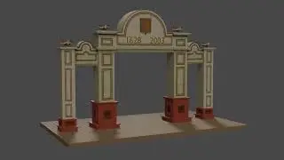Достопримечательности в Blender #6 - Триумфальная арка 375-летия города Красноярска