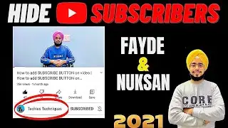 How to Hide Subscribers on Youtube | How to Hide Your Subscribers on YouTube ?
