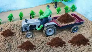 diy mini tractor agriculture new technology | diy tractor loading trolley @multiplemanish998