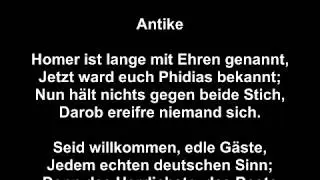 Antike (Johann Wolfgang von Goethe)
