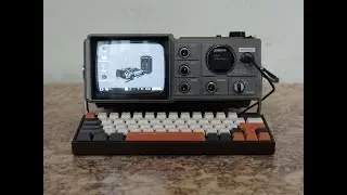 Cyberdeck project: not quite a typewriter: a modified CRT turned personal PC