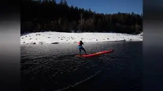 Winter SUP am Stausee Soboth
