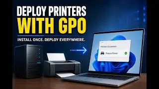 Deploy Printers Using Group Policy (GPO) in Active Directory | Windows Server 2025