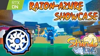 Shindo Life Raion Azure Full Showcase With RTX | Raion Rengoku Variation