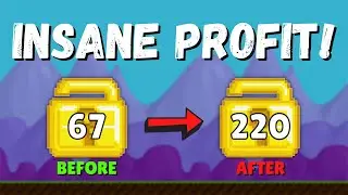 INSANE PROFIT OF 220 WLS 🤑 IN 1 DAY (MUST WATCH!!!) | Growtopia How To Get Rich 2021 | TriggerFear