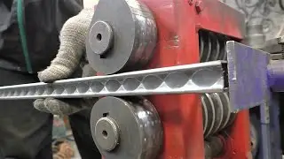 Amazing process of making steel pipe. The production process of steel pipes in a home workshop