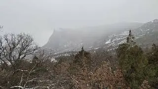 Снег в Ласпи