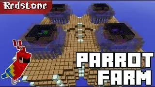 Parrot farm- Survival friendly [1K /h] [Minecraft 1.14.3]