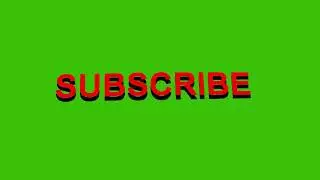🔥 SUBSCRIBE Button Animation Green Screen | HD 1080p | Free Download