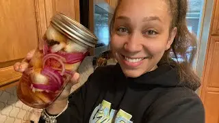 Quick Pickling Spring Garlic And Garlic Scapes | Preserving The Harvest