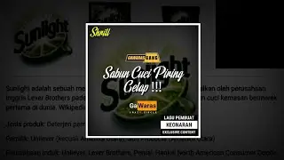 Shrill - Sabun Cuci Piring Gelap (Official Lyric Video)