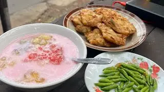 MENIKMATI BUBUR CANDIL  DAN NASI BAKAR DI LERENG MURIA DESA KAJAR