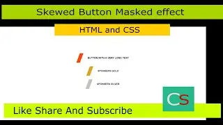 Skewed Button masked effect with Pure CSS.