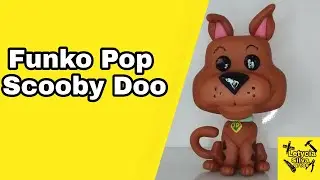 como fazer Scooby Doo Funko Pop feito de biscuit/ porcelana fria 