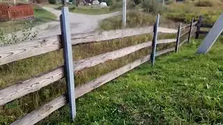 Что стало с забором через год